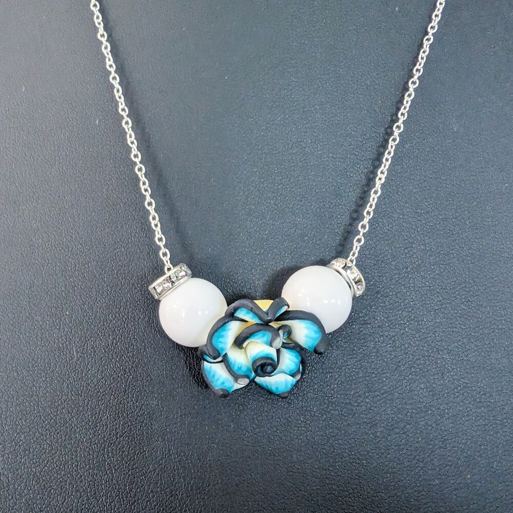 Vintage Necklace with Unusual Flower